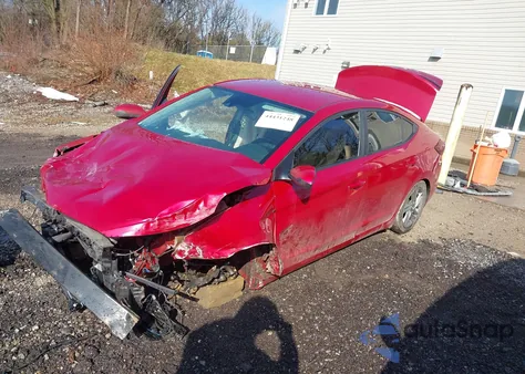 2019 Hyundai Elantra Sel z USA, uszkodzony, nr VIN 5NPD84LF7KH437940